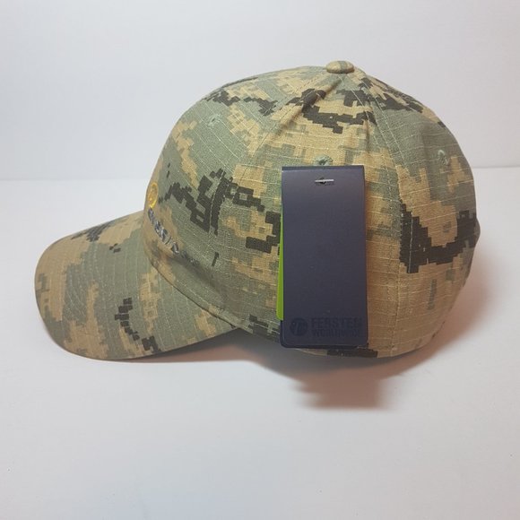 NWT ENBRIDGE Hat Organic Cotton Trucker Hat Curved bill Embroidered Camo Cammo - Picture 4 of 16